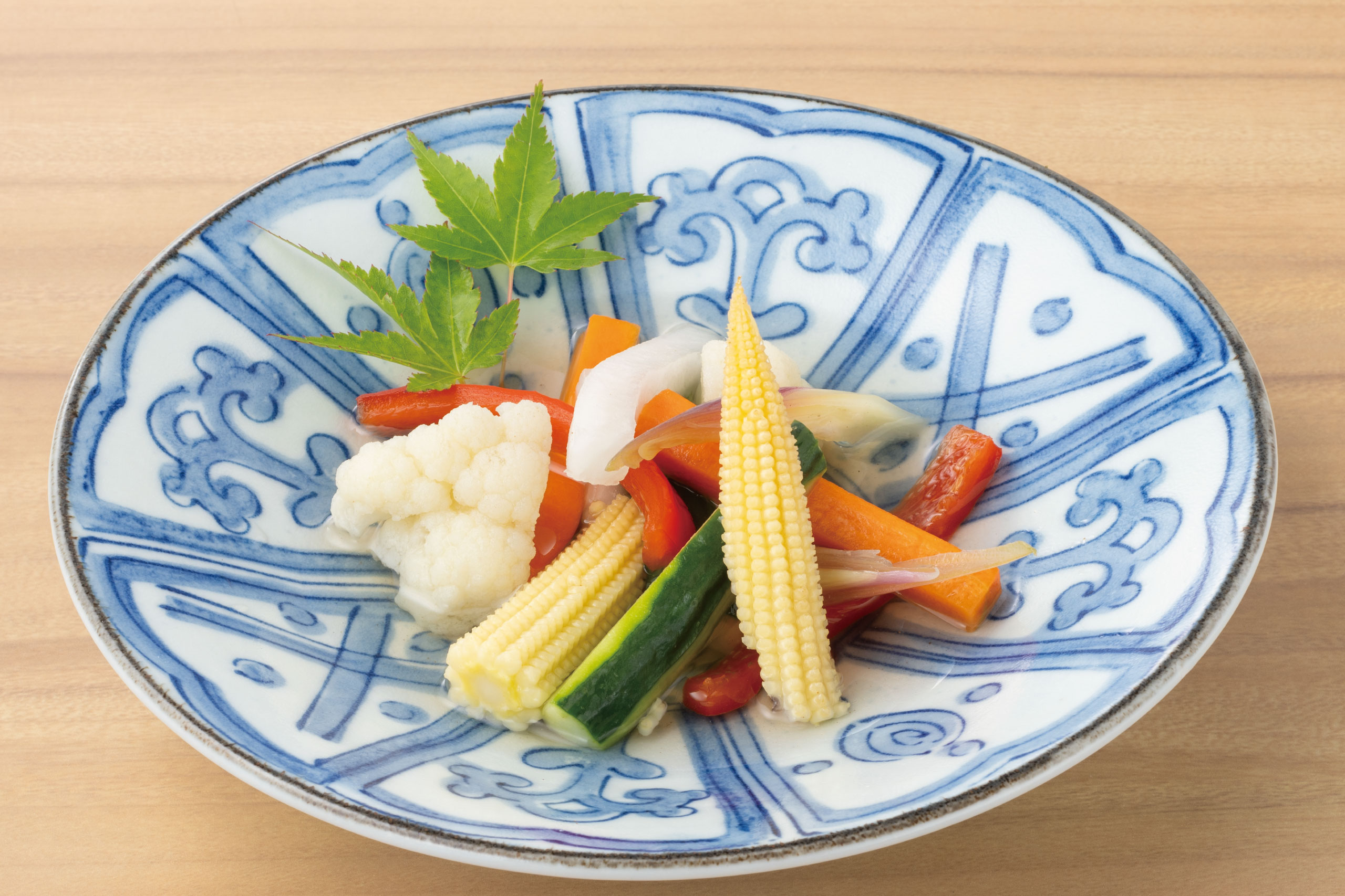 日本海庄や旬メニュー　1900年1月　野菜　夏野菜ピクルス　日本海庄や　㈱かんなん丸